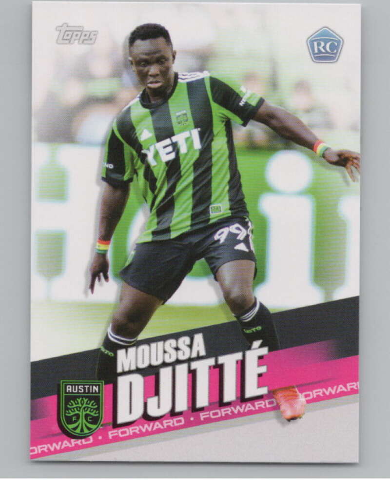2022 Topps MLS Soccer #63 Moussa Djitte  RC Rookie Austin FC  V97631 Image 1