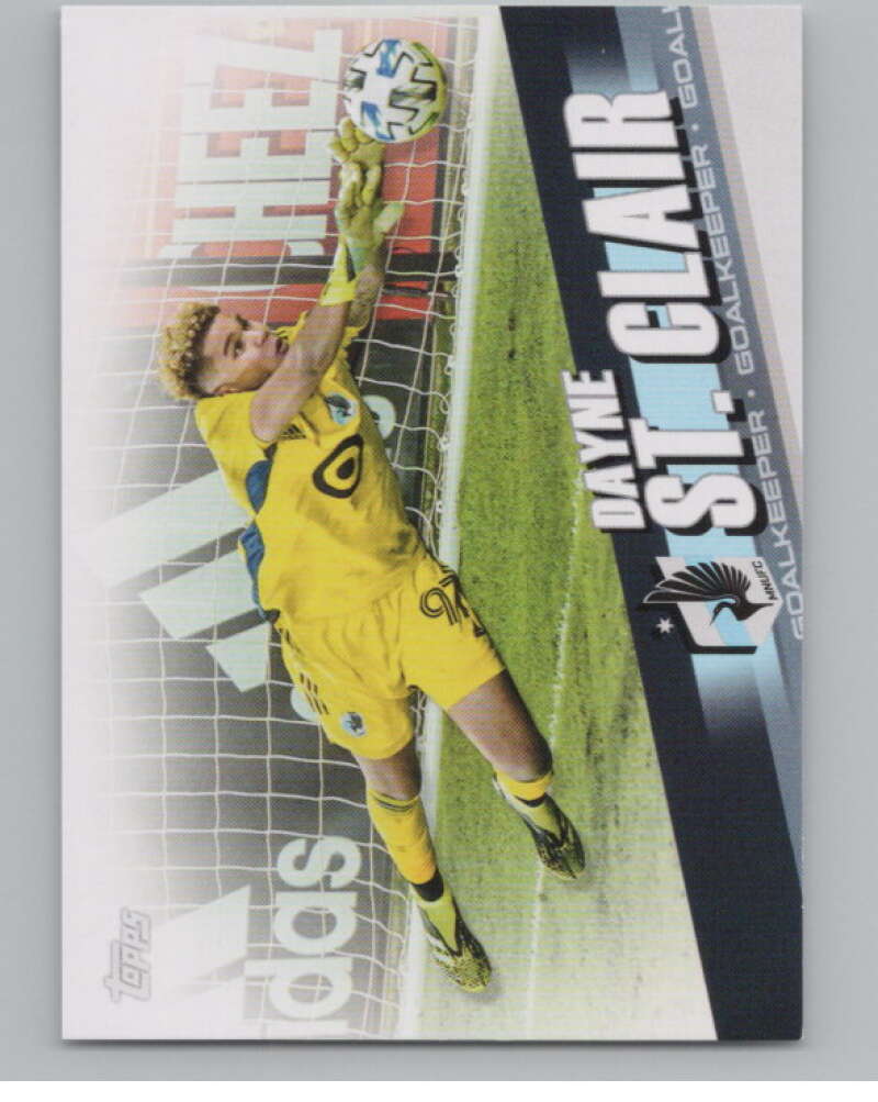 2022 Topps MLS Soccer #67 Dayne St. Clair  Minnesota United  V97640 Image 1