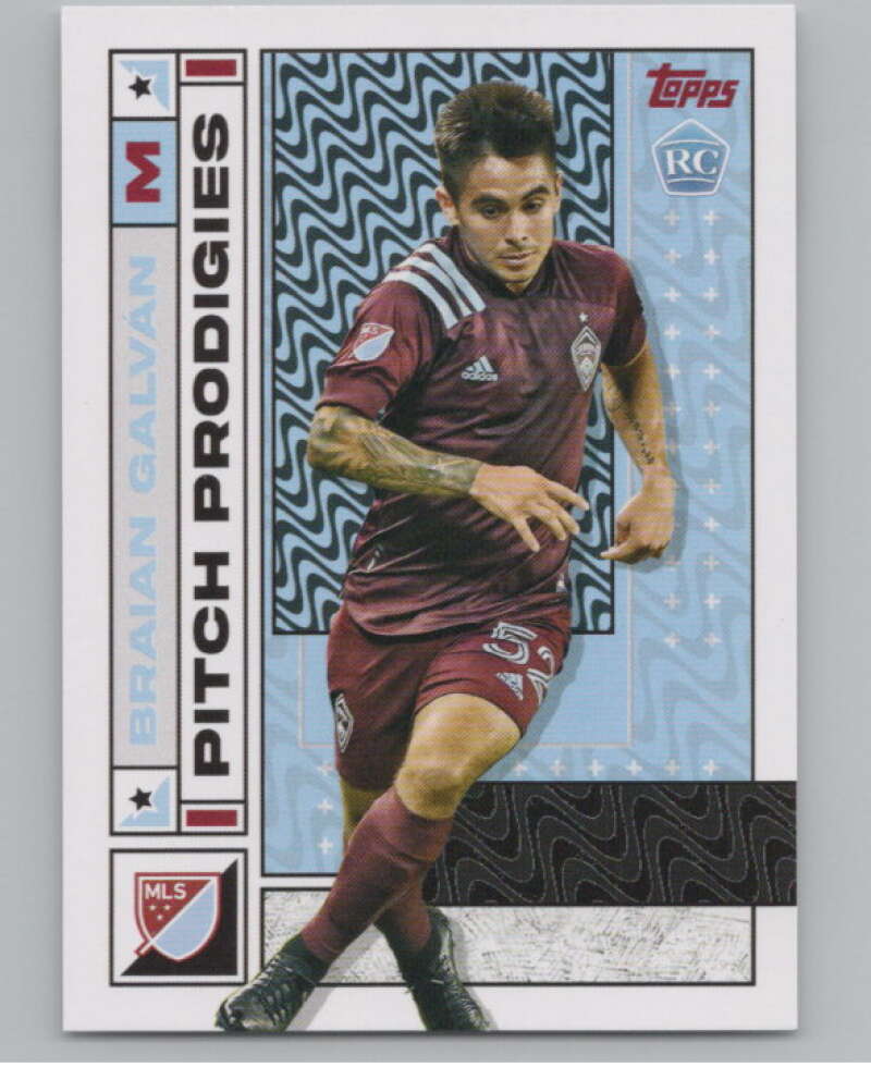 2022 Topps MLS Soccer #68 Braian Galvan  RC Rookie Colorado Rapids  V97642 Image 1