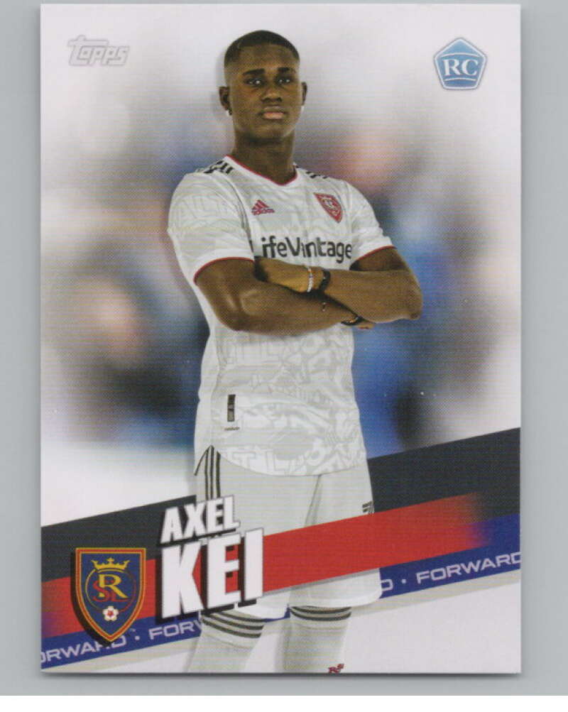 2022 Topps MLS Soccer #72 Axel Kei  RC Rookie Real Salt Lake  V97650 Image 1