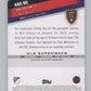 2022 Topps MLS Soccer #72 Axel Kei  RC Rookie Real Salt Lake  V97651 Image 2