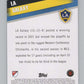 2022 Topps MLS Soccer #73 Los Angeles Galaxy  Los Angeles Galaxy  V97653 Image 2
