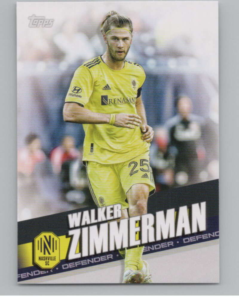 2022 Topps MLS Soccer #74 Walker Zimmerman  Nashville SC  V97655 Image 1