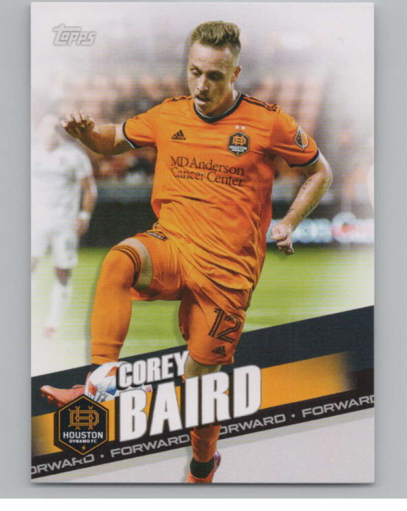 2022 Topps MLS Soccer #80 Corey Baird  Houston Dynamo  V97671 Image 1