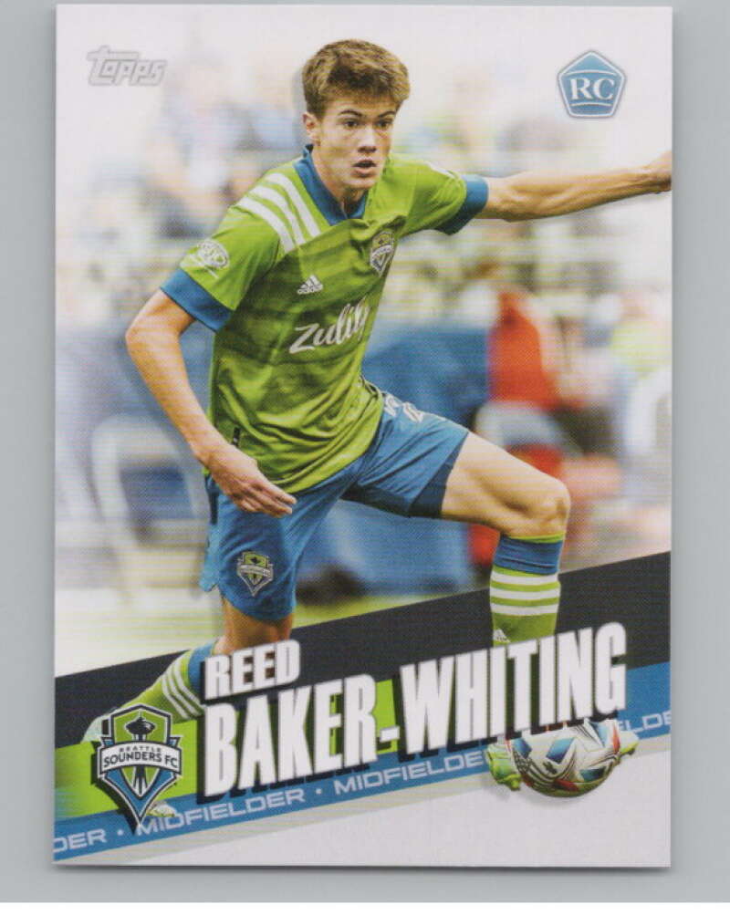 2022 Topps MLS Soccer #81 Reed Baker-Whiting  RC Rookie Seattle  V97674 Image 1