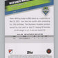 2022 Topps MLS Soccer #81 Reed Baker-Whiting  RC Rookie Seattle  V97674 Image 2
