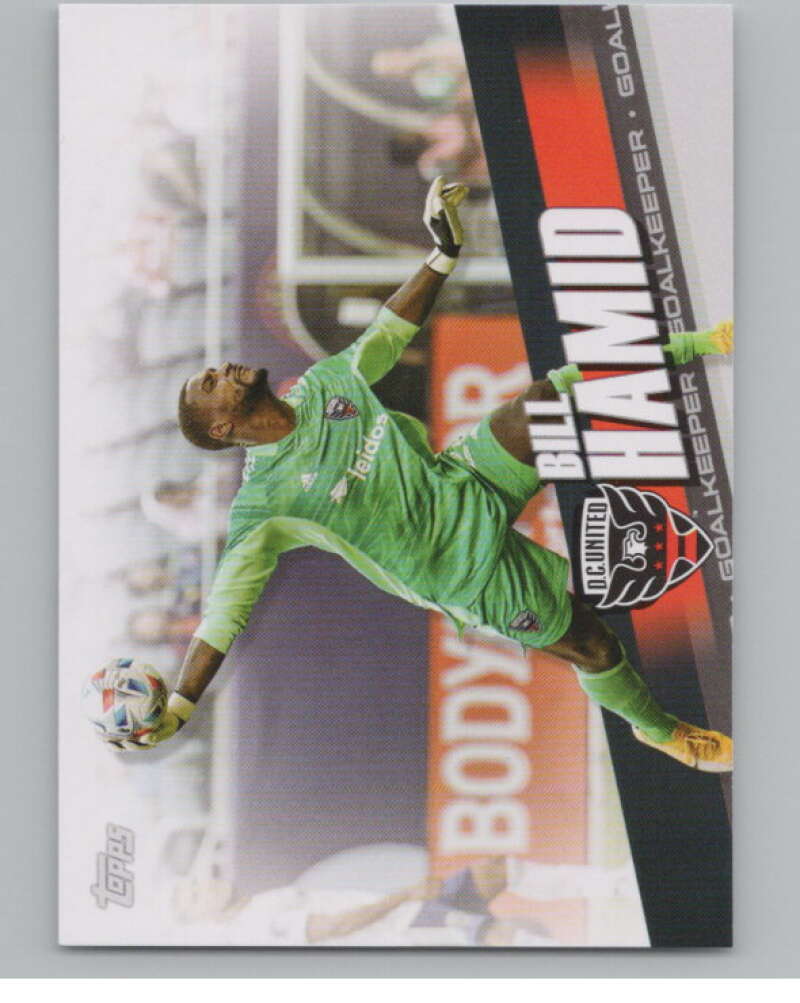 2022 Topps MLS Soccer #84 Bill Hamid  D.C. United  V97681 Image 1