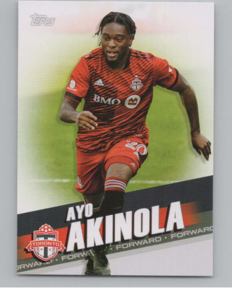 2022 Topps MLS Soccer #85 Ayo Akinola  Toronto FC  V97682 Image 1