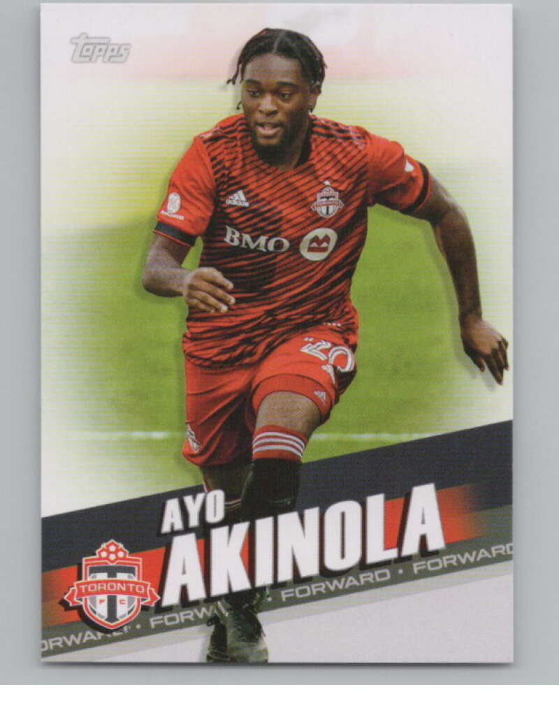 2022 Topps MLS Soccer #85 Ayo Akinola  Toronto FC  V97683 Image 1