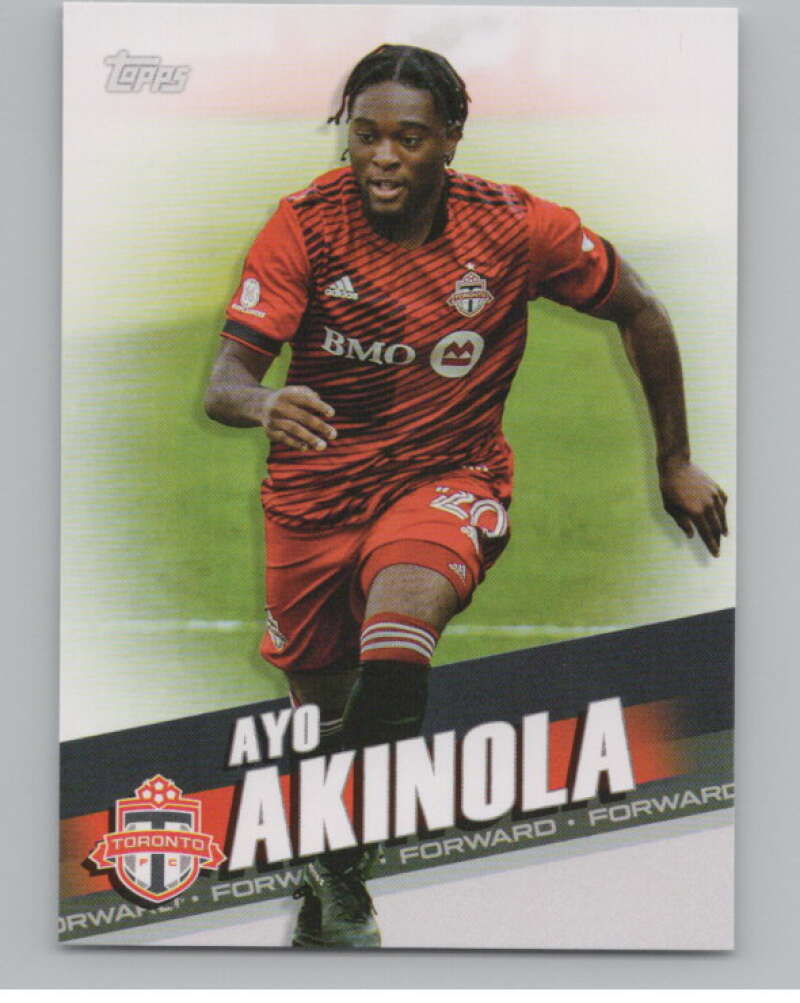 2022 Topps MLS Soccer #85 Ayo Akinola  Toronto FC  V97684 Image 1