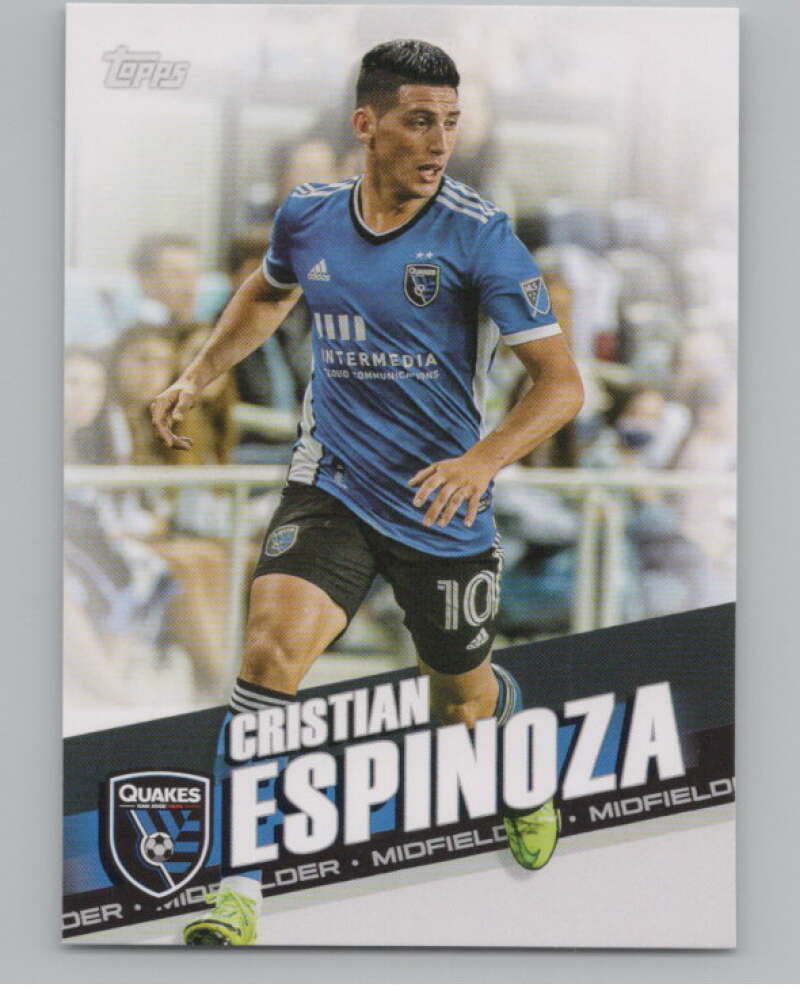 2022 Topps MLS Soccer #87 Cristian Espinoza  San Jose Earthquakes  V97688 Image 1