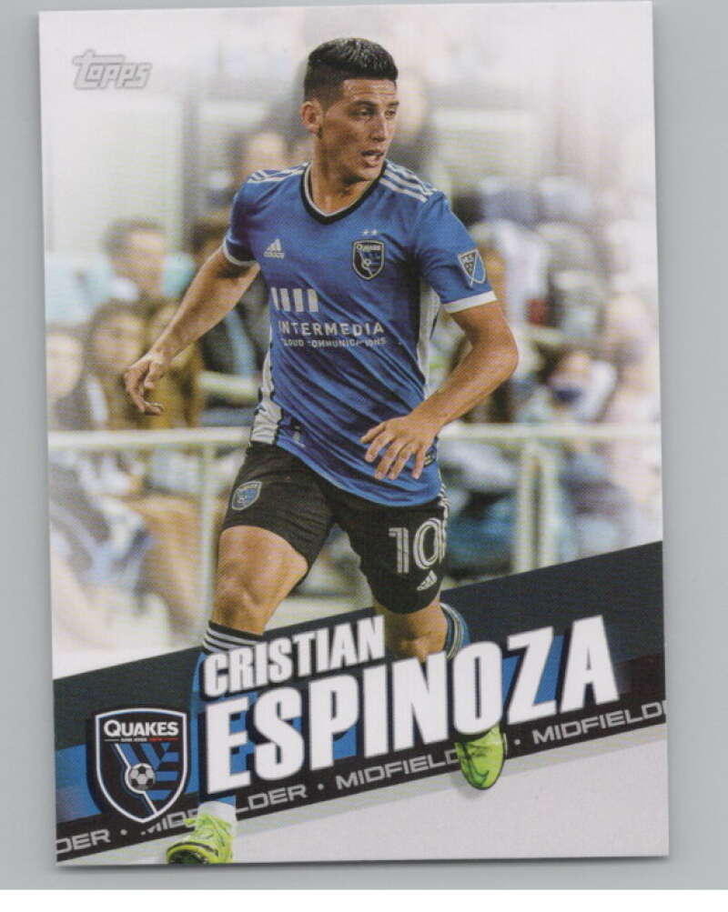 2022 Topps MLS Soccer #87 Cristian Espinoza  San Jose Earthquakes  V97689 Image 1