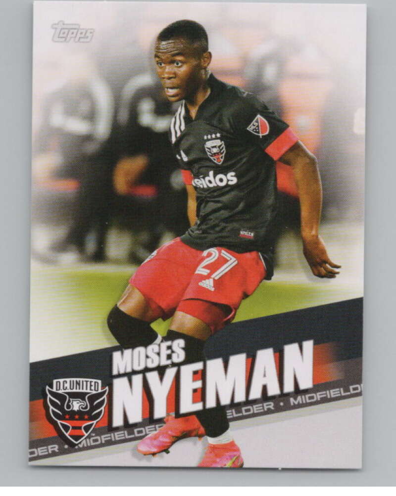 2022 Topps MLS Soccer #92 Moses Nyeman  D.C. United  V97700 Image 1