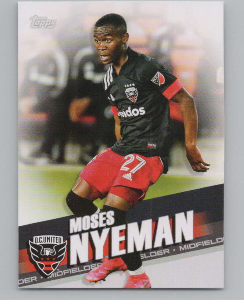 2022 Topps MLS Soccer #92 Moses Nyeman  D.C. United  V97701 Image 1