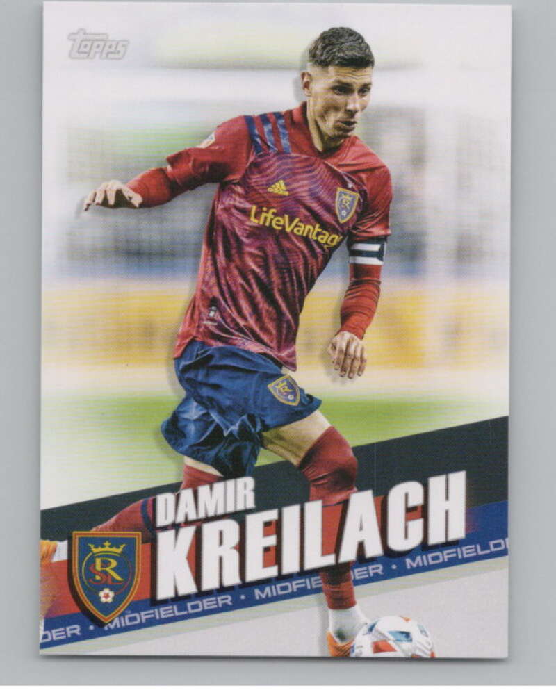 2022 Topps MLS Soccer #101 Damir Kreilach  Real Salt Lake  V97721 Image 1
