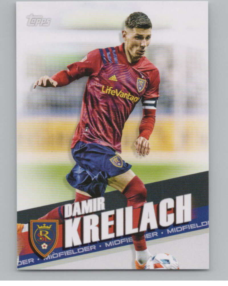 2022 Topps MLS Soccer #101 Damir Kreilach  Real Salt Lake  V97722 Image 1