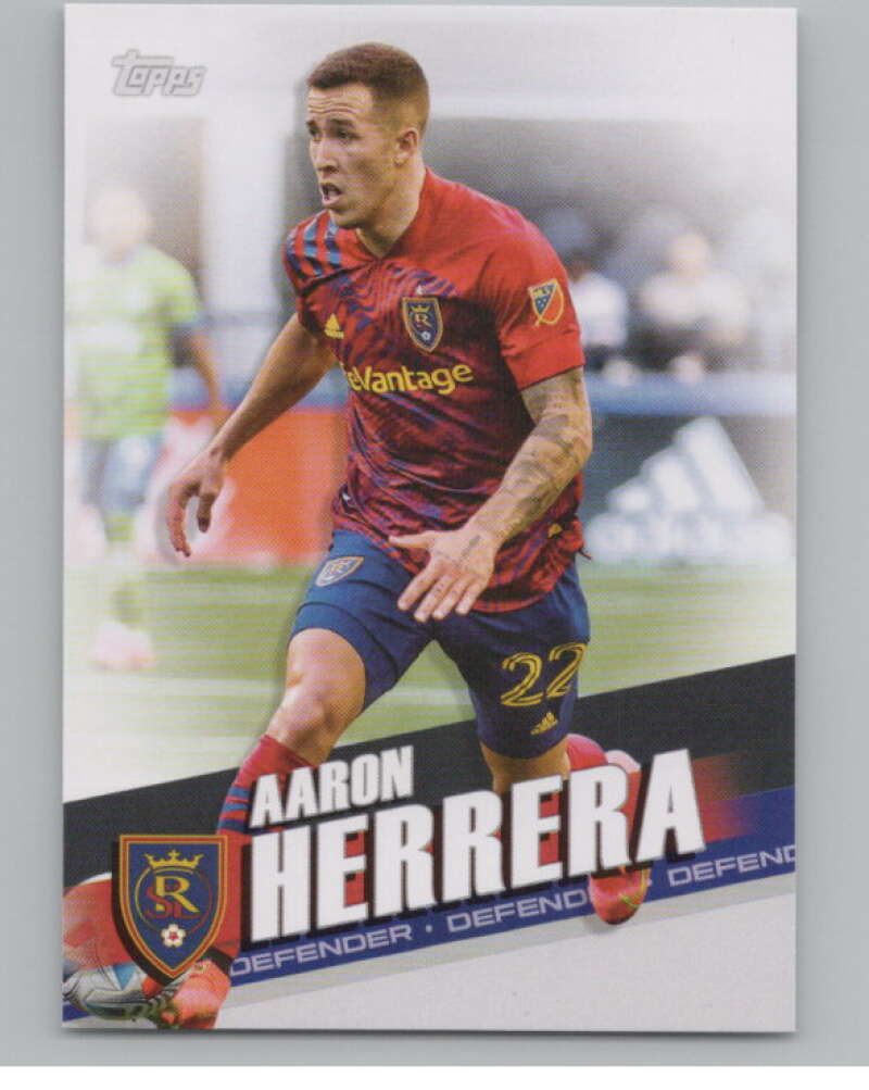 2022 Topps MLS Soccer #102 Aaron Herrera  Real Salt Lake  V97723 Image 1