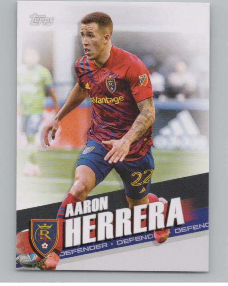 2022 Topps MLS Soccer #102 Aaron Herrera  Real Salt Lake  V97724 Image 1