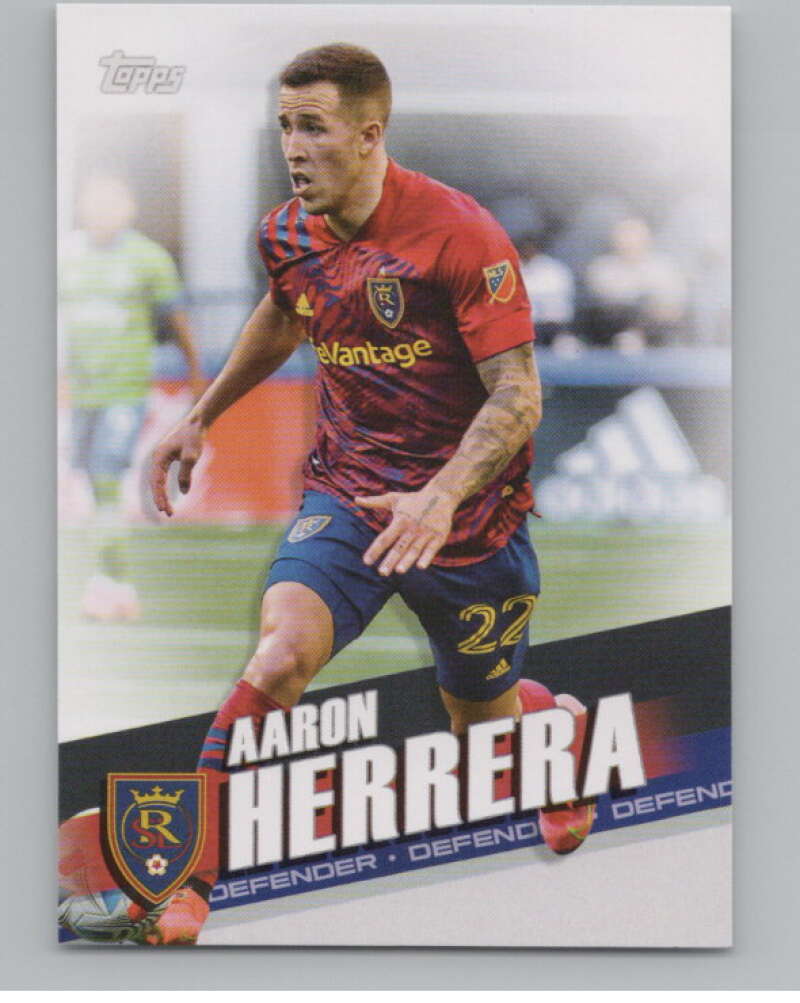 2022 Topps MLS Soccer #102 Aaron Herrera  Real Salt Lake  V97725 Image 1