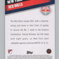 2022 Topps MLS Soccer #103 New York Red Bulls  New York Red Bulls  V97727 Image 2