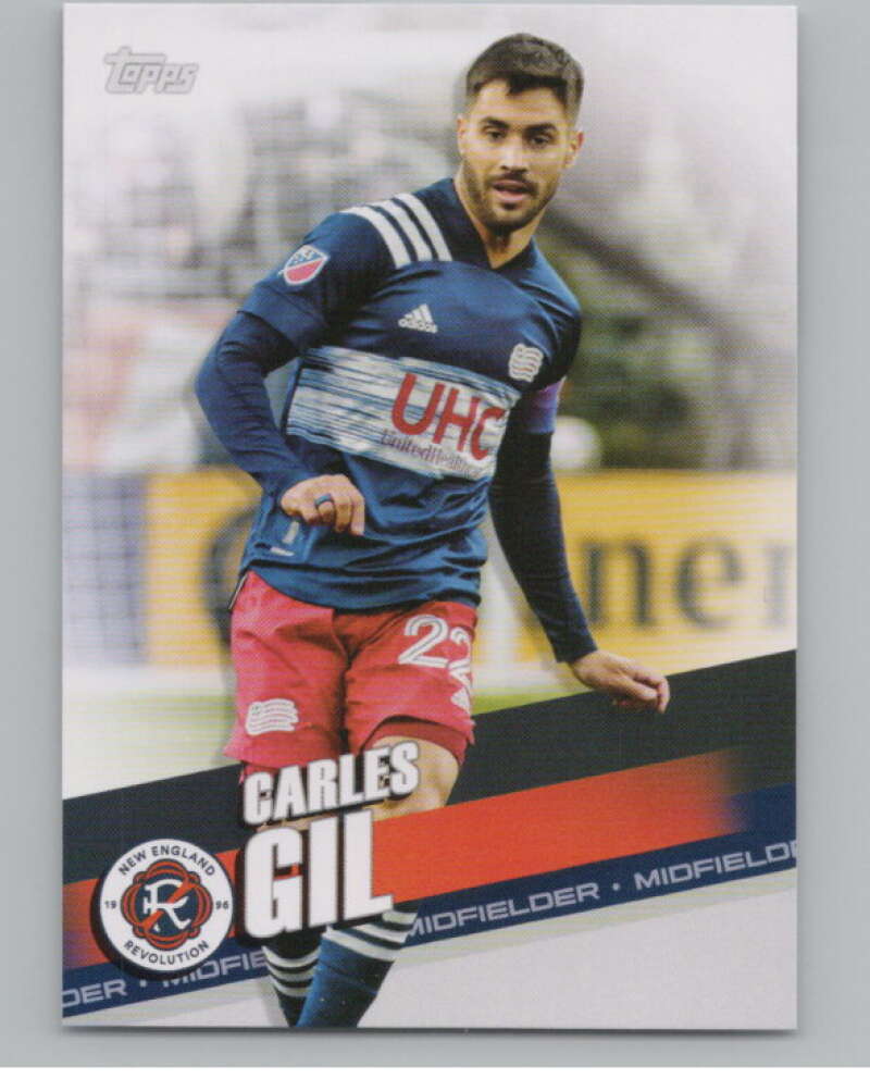 2022 Topps MLS Soccer #107 Carles Gil  New England Revolution  V97734 Image 1