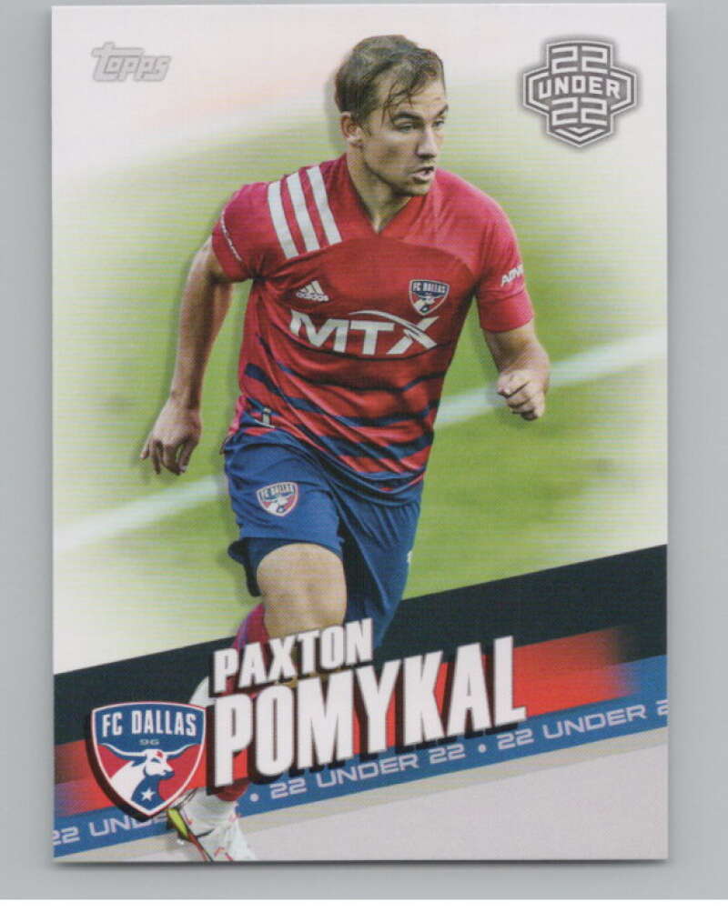 2022 Topps MLS Soccer #118 Paxton Pomykal  FC Dallas  V97762 Image 1