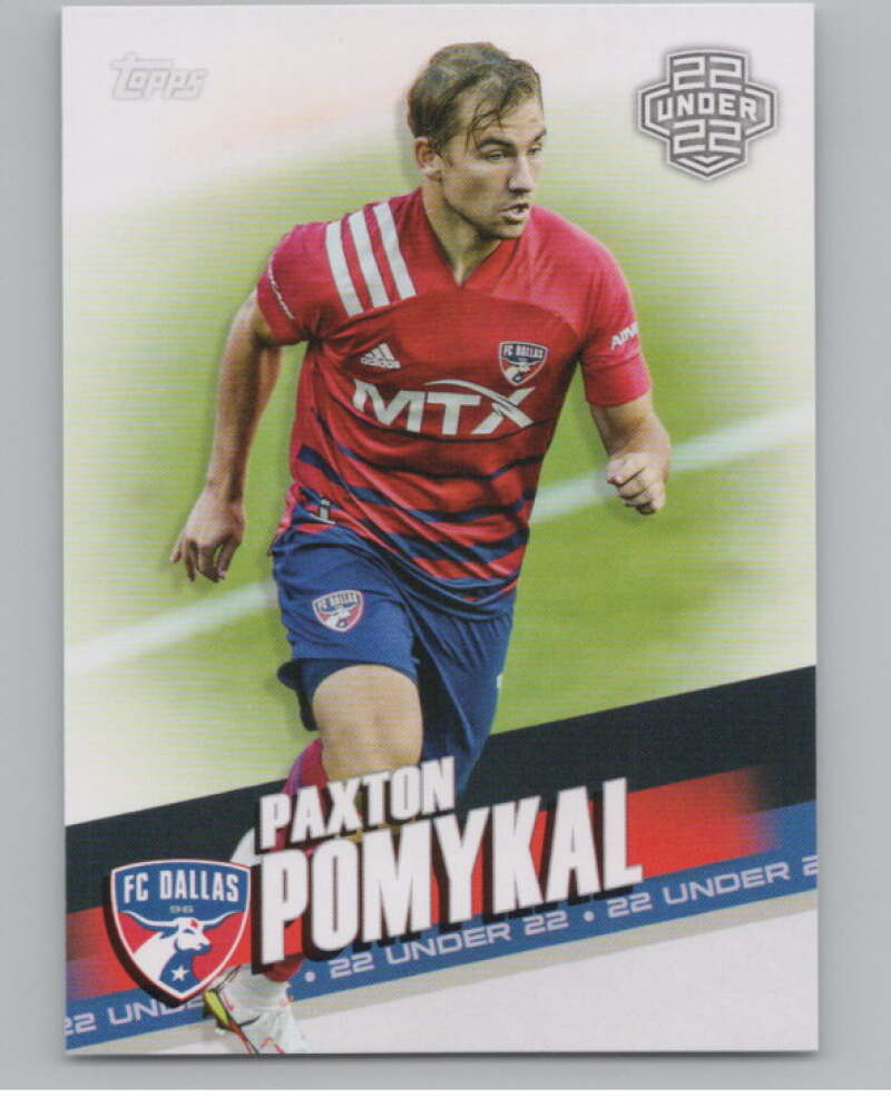 2022 Topps MLS Soccer #118 Paxton Pomykal  FC Dallas  V97763 Image 1