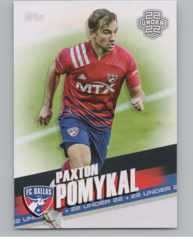 2022 Topps MLS Soccer #118 Paxton Pomykal  FC Dallas  V97764 Image 1