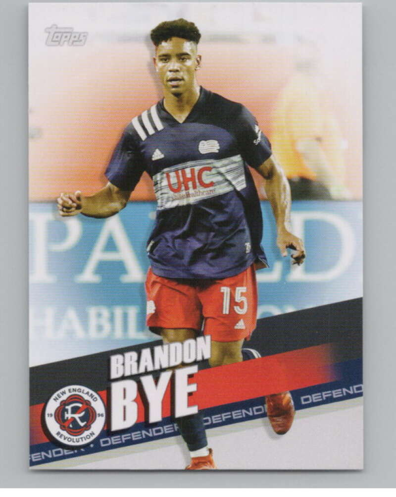 2022 Topps MLS Soccer #128 Brandon Bye  New England Revolution  V97790 Image 1