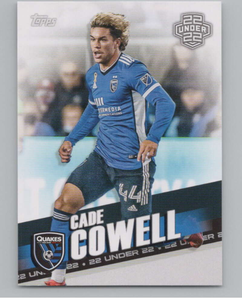 2022 Topps MLS Soccer #129 Cade Cowell  San Jose Earthquakes  V97791 Image 1