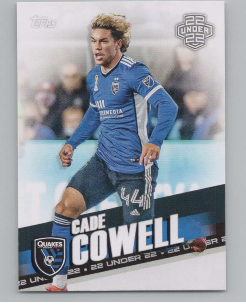 2022 Topps MLS Soccer #129 Cade Cowell  San Jose Earthquakes  V97792 Image 1