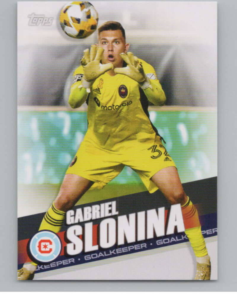 2022 Topps MLS Soccer #132 Gabriel Slonina  Chicago Fire  V97800 Image 1
