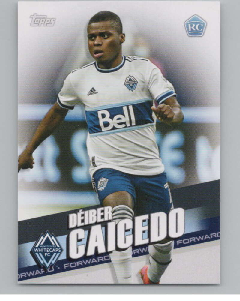 2022 Topps MLS Soccer #133 Deiber Caicedo  RC Rookie Vancouver  V97803 Image 1