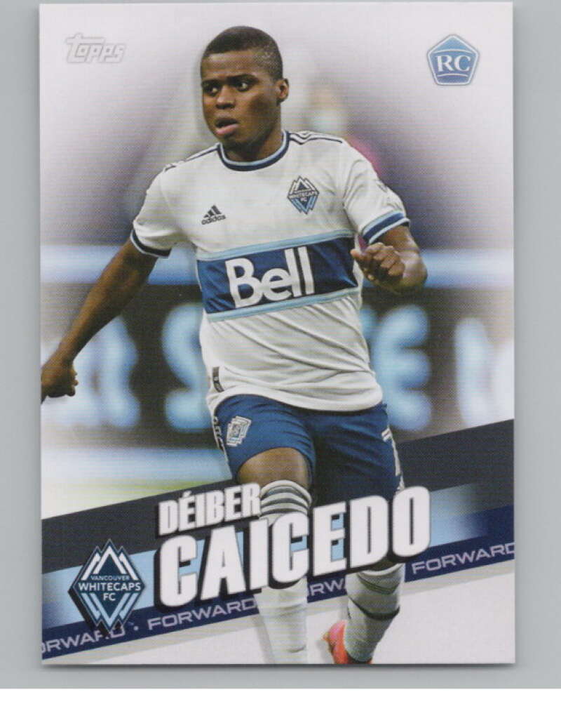 2022 Topps MLS Soccer #133 Deiber Caicedo  RC Rookie Vancouver  V97804 Image 1