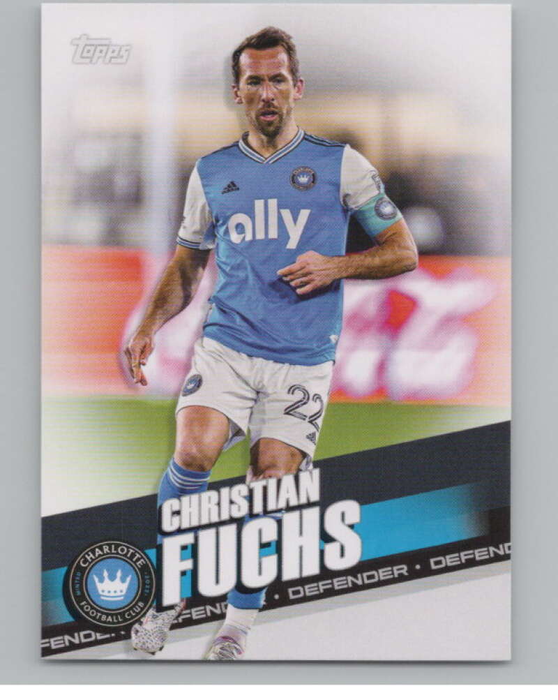 2022 Topps MLS Soccer #135 Christian Fuchs  Charlotte FC  V97808 Image 1