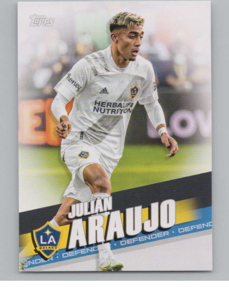 2022 Topps MLS Soccer #143 Julian Araujo  Los Angeles Galaxy  V97828 Image 1
