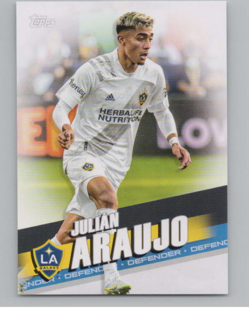 2022 Topps MLS Soccer #143 Julian Araujo  Los Angeles Galaxy  V97829 Image 1
