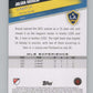 2022 Topps MLS Soccer #143 Julian Araujo  Los Angeles Galaxy  V97829 Image 2