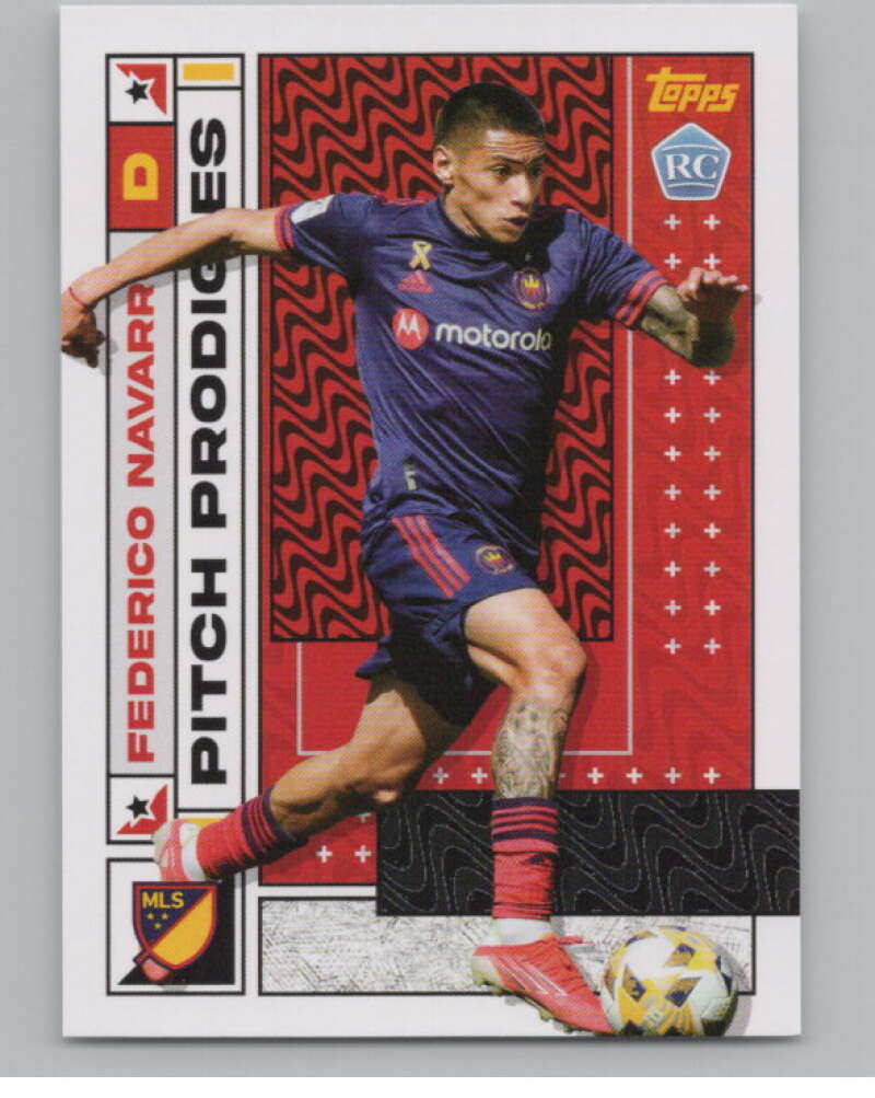 2022 Topps MLS Soccer #146 Federico Navarro  RC Rookie Chicago  V97835 Image 1