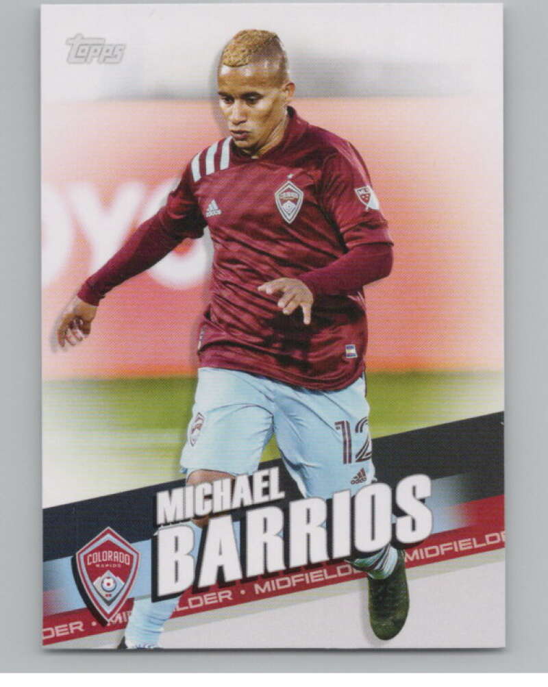 2022 Topps MLS Soccer #148 Michael Barrios  Colorado Rapids  V97840 Image 1
