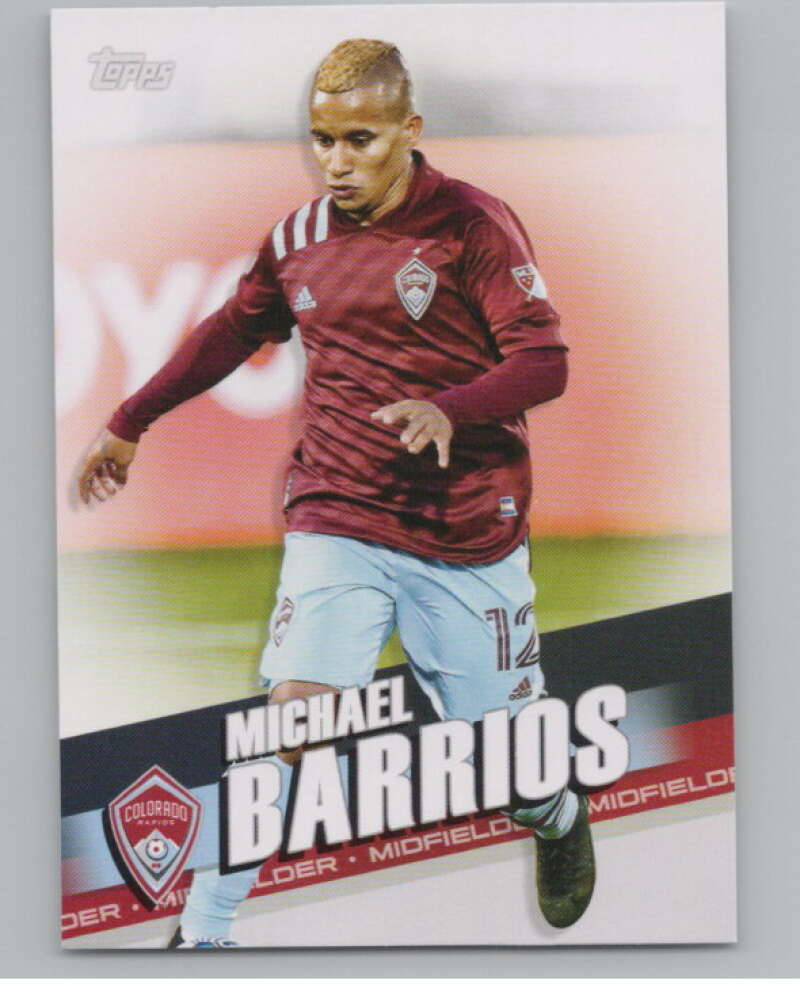 2022 Topps MLS Soccer #148 Michael Barrios  Colorado Rapids  V97841 Image 1
