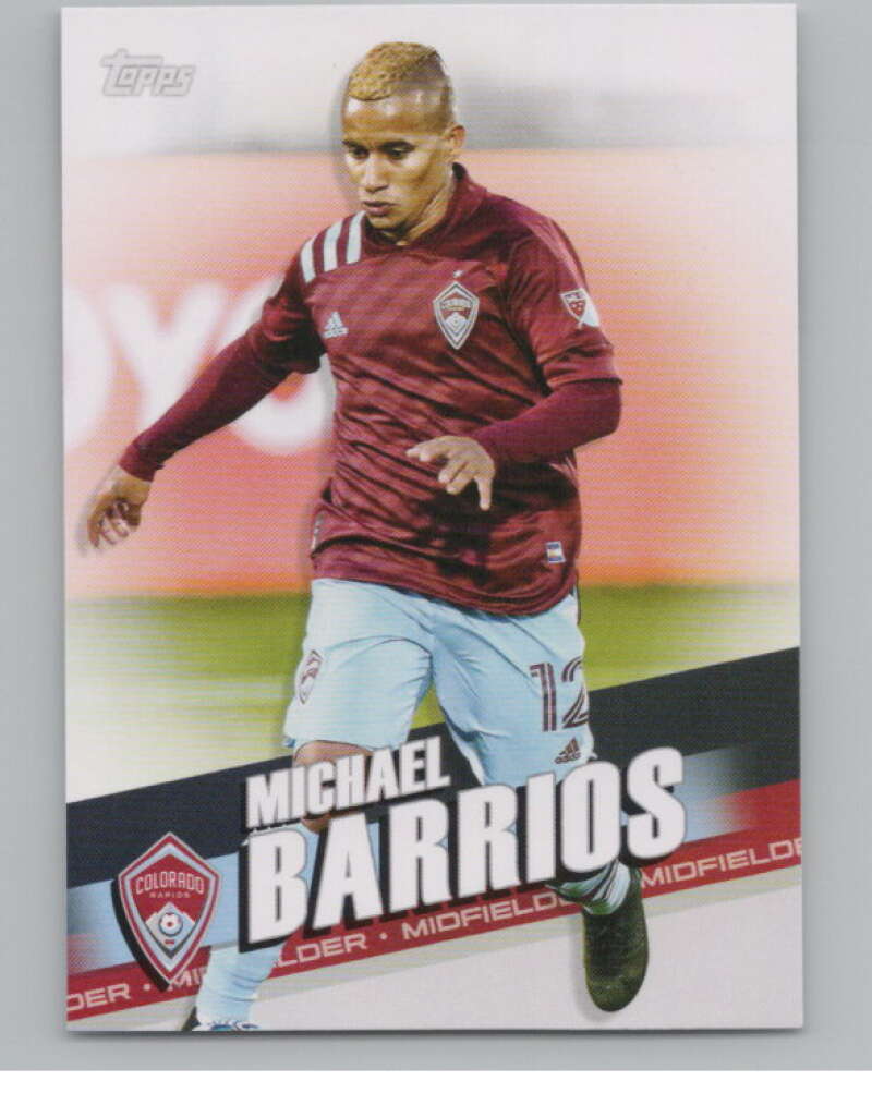 2022 Topps MLS Soccer #148 Michael Barrios  Colorado Rapids  V97842 Image 1