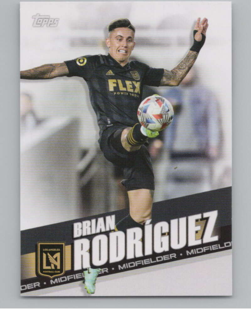 2022 Topps MLS Soccer #156 Brian Rodriguez  Los Angeles FC  V97857 Image 1