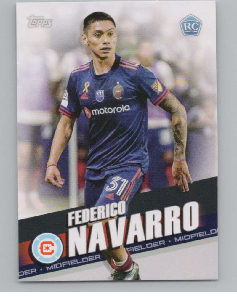 2022 Topps MLS Soccer #161 Federico Navarro  RC Rookie Chicago  V97868 Image 1