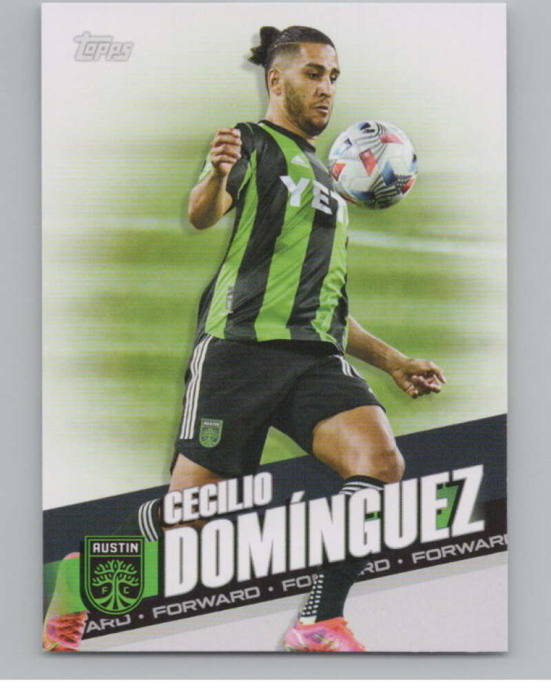 2022 Topps MLS Soccer #162 Cecilio Dominguez  Austin FC  V97870 Image 1