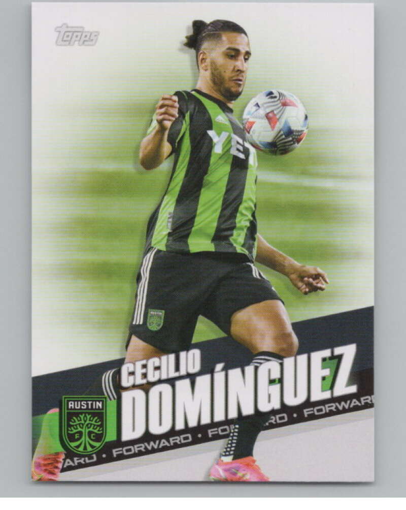 2022 Topps MLS Soccer #162 Cecilio Dominguez  Austin FC  V97871 Image 1