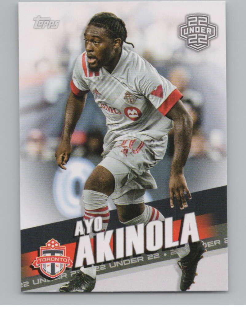 2022 Topps MLS Soccer #166 Ayo Akinola  Toronto FC  V97881 Image 1