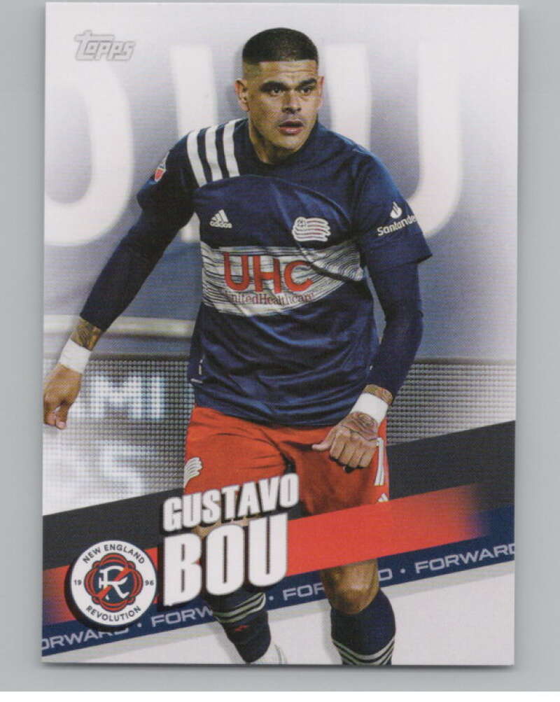 2022 Topps MLS Soccer #167 Gustavo Bou  New England Revolution  V97885 Image 1