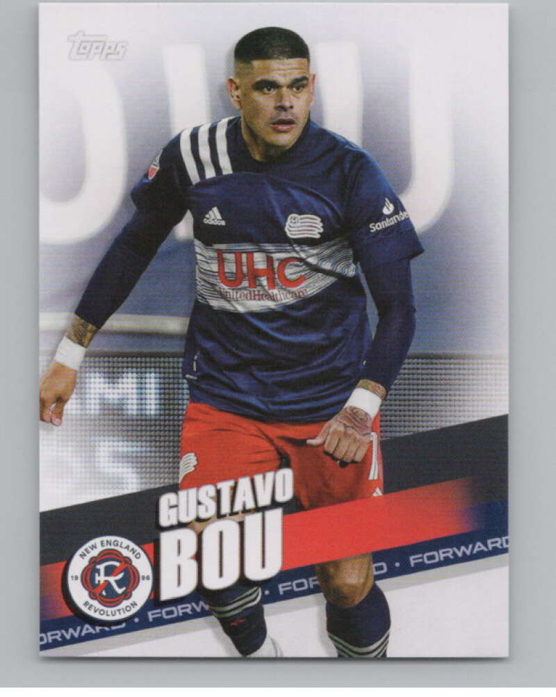 2022 Topps MLS Soccer #167 Gustavo Bou  New England Revolution  V97886 Image 1