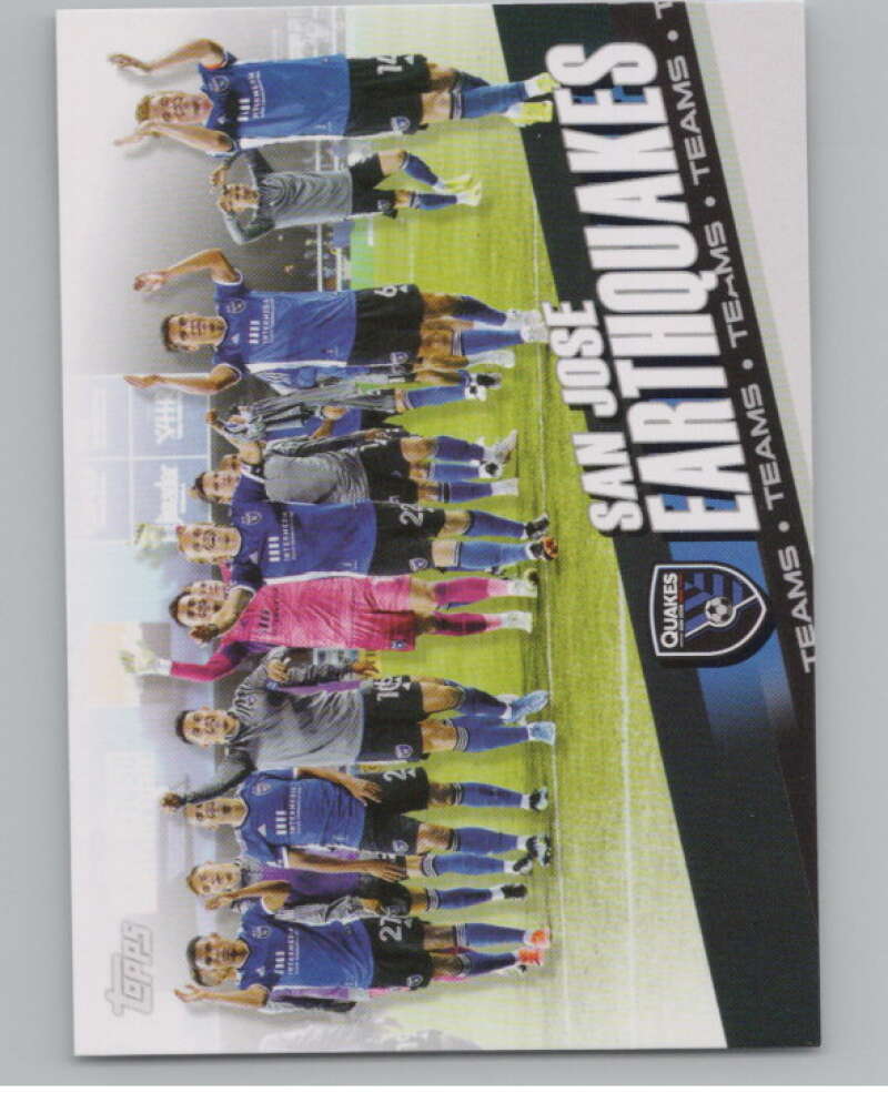 2022 Topps MLS Soccer #168 San Jose Earthquakes  San Jose  V97888 Image 1
